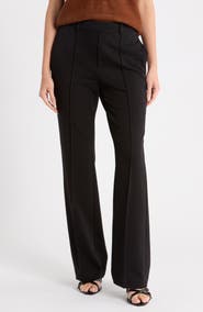 T Tahari Pintuck Wide Leg Pull-On Pants