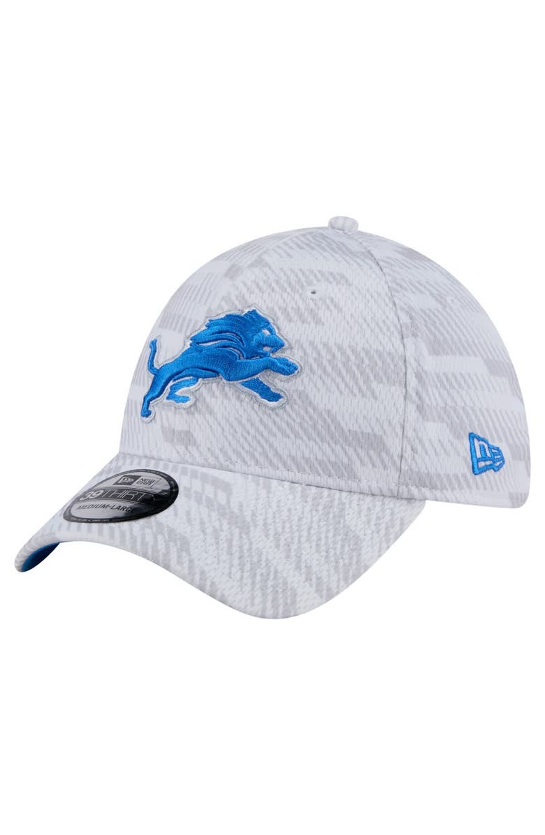 New Era Men's New Era  White Detroit Lions Gameday Graded 39THIRTY Flex Hat, Main, color, 