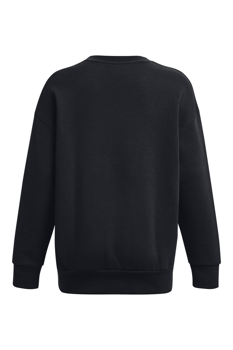 Icon Fleece Crewneck Sweatshirt, Alternate, color, BLACK / / WHITE