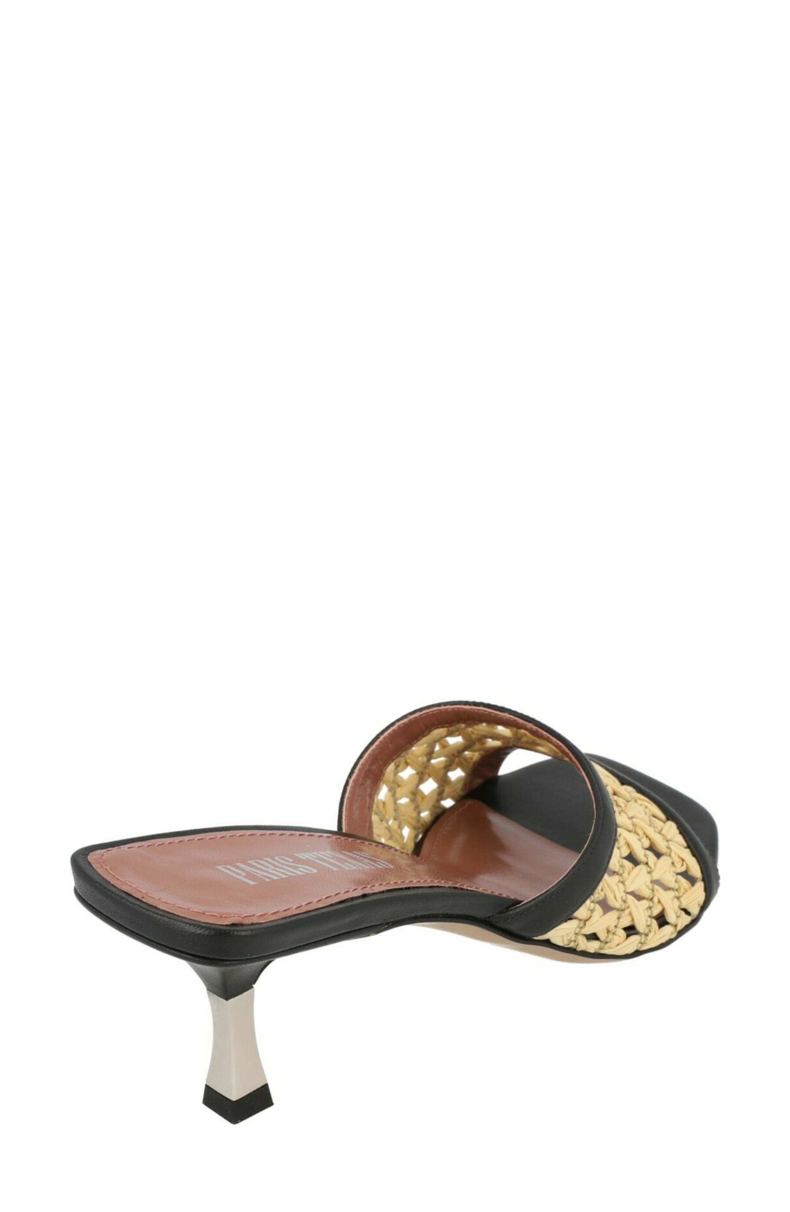 Paris Texas Lorena Slide Sandal, Alternate, color, Naturale-Black