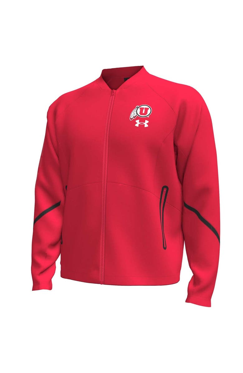 Under Armour Men's Under Armour Red Utah Utes Unstoppable Full-Zip Bomber Jacket, Alternate, color, Red