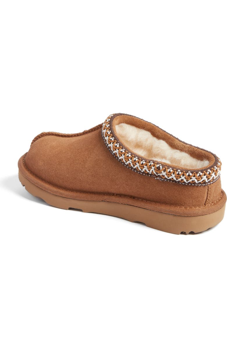 UGG<sup>®</sup> Kids' Tasman II Embroidered Slipper, Alternate, color, Chestnut