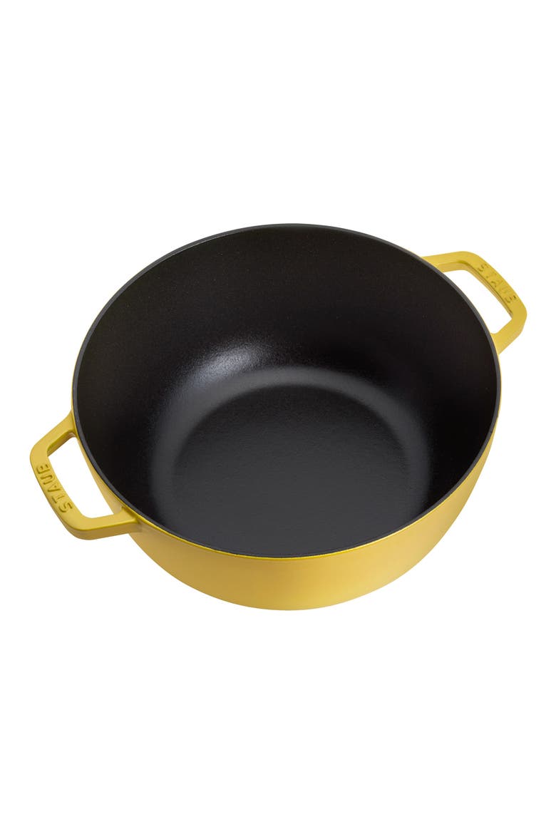 5-Quart Enameled Cast Iron Cocotte, Alternate, color, CITRON