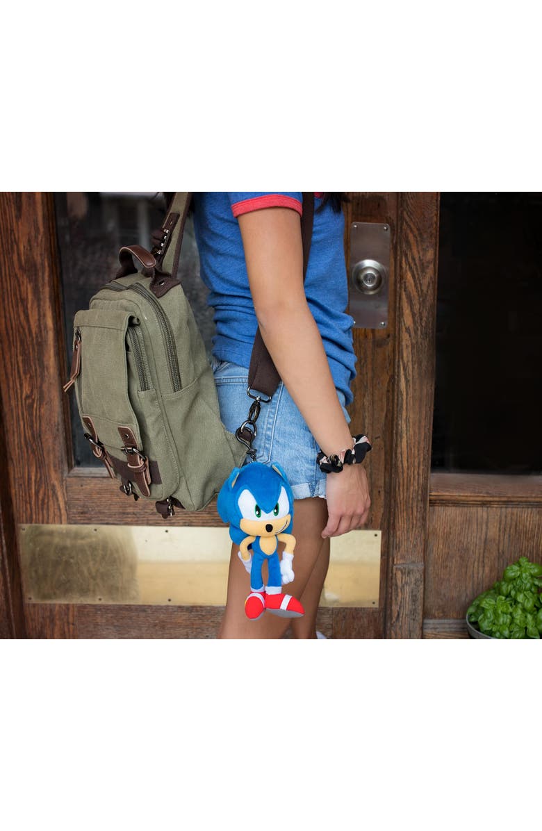 Toynk Sonic The Hedgehog Collector Plush Toy Clip-On | 8 Inches Tall, Alternate, color, Blue