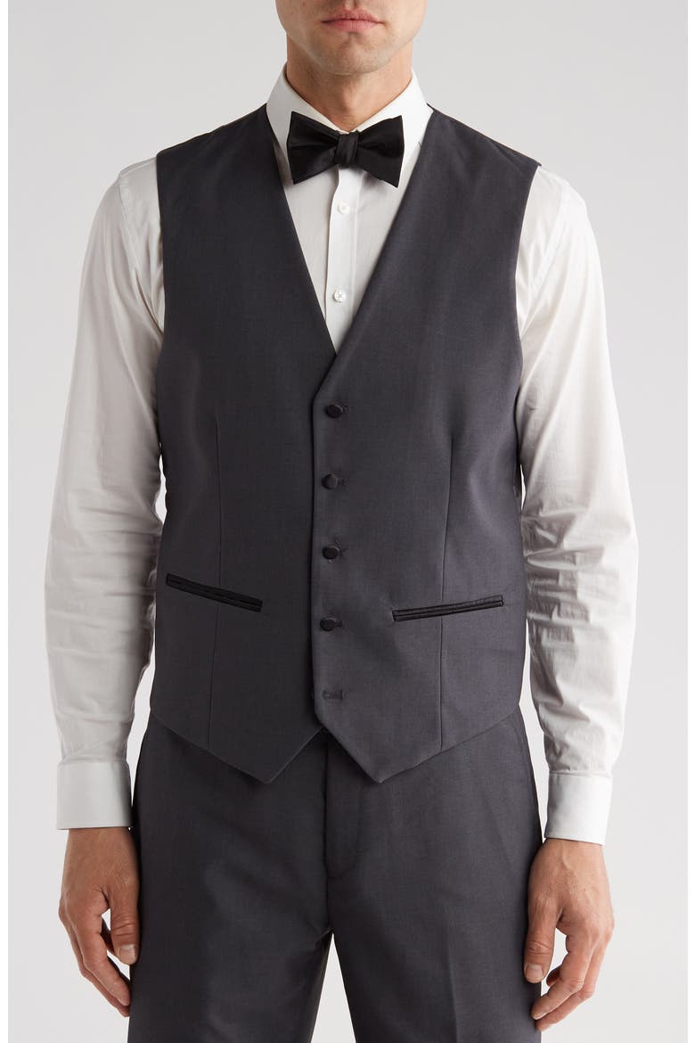 Premium Slim Fit 3-Piece Tuxedo, Alternate, color, CHARCOAL