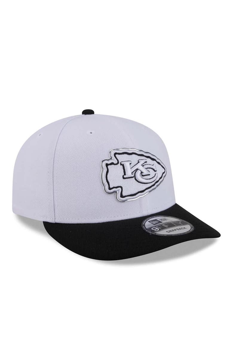 New Era Men's New Era  White/Black Kansas City Chiefs 2026 NFL Draft Pre-Curved 9FIFTY Snapback Hat, Alternate, color, White