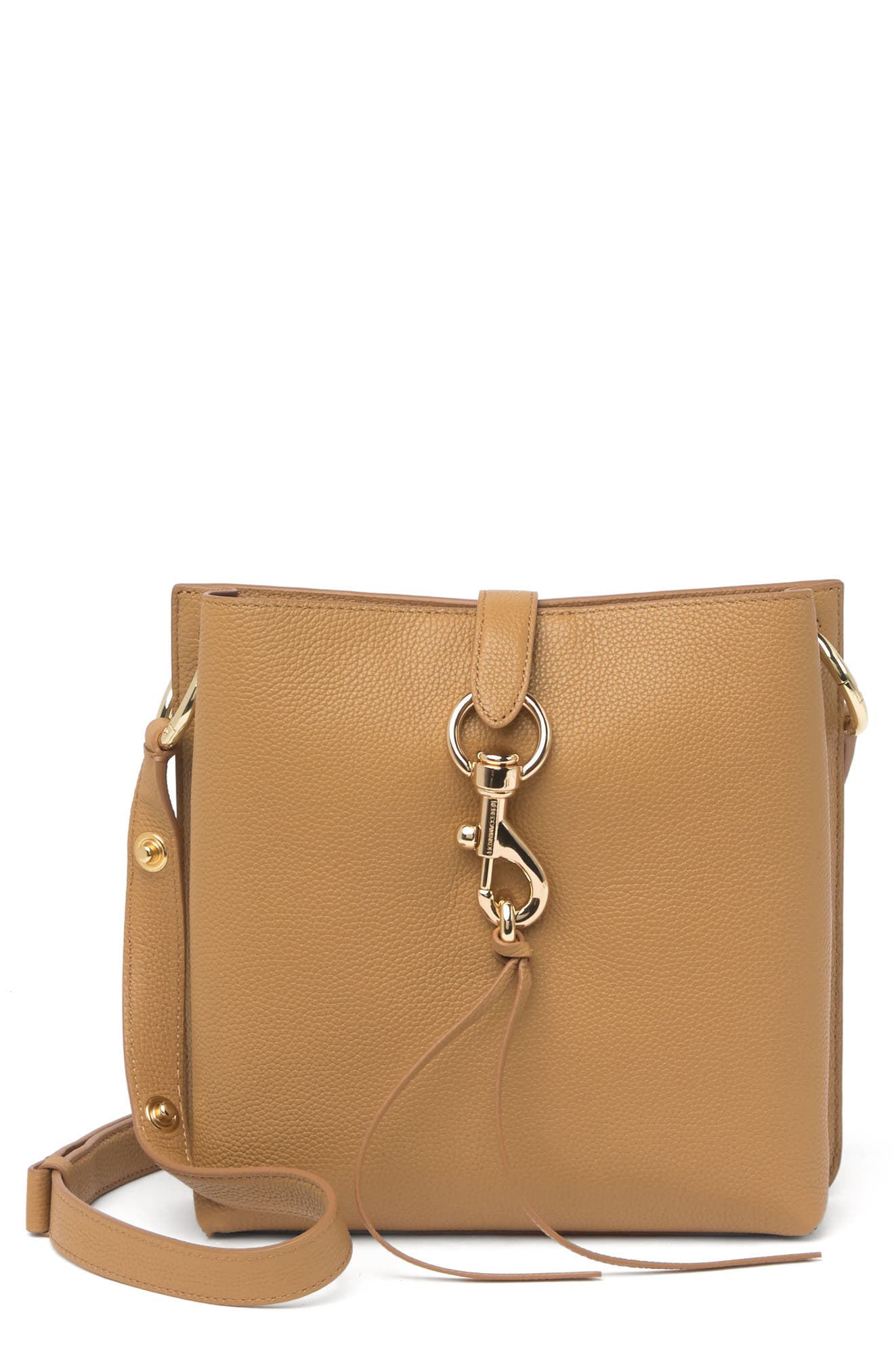 Rebecca Minkoff Megan Small Leather Feed Bag, Main, color, 