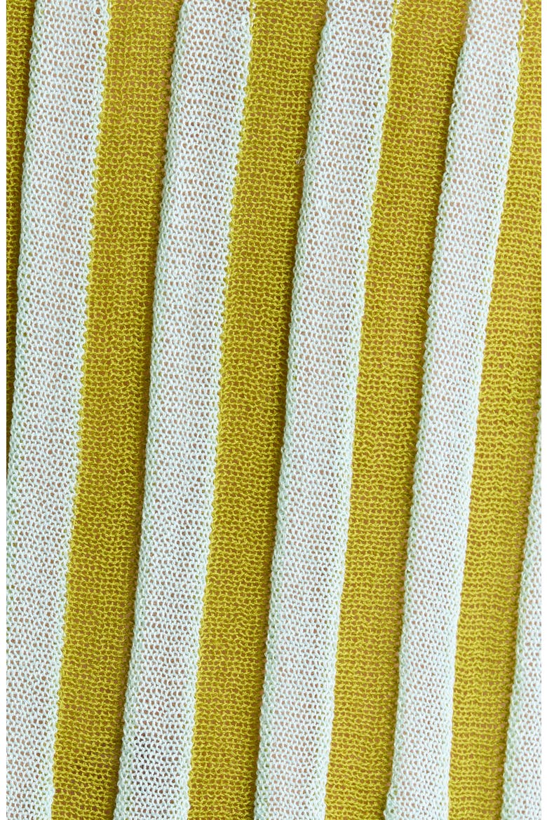 The Kaylee Rib Cover-Up Dress, Alternate, color, SKY / CHARTREUSE STRIPE