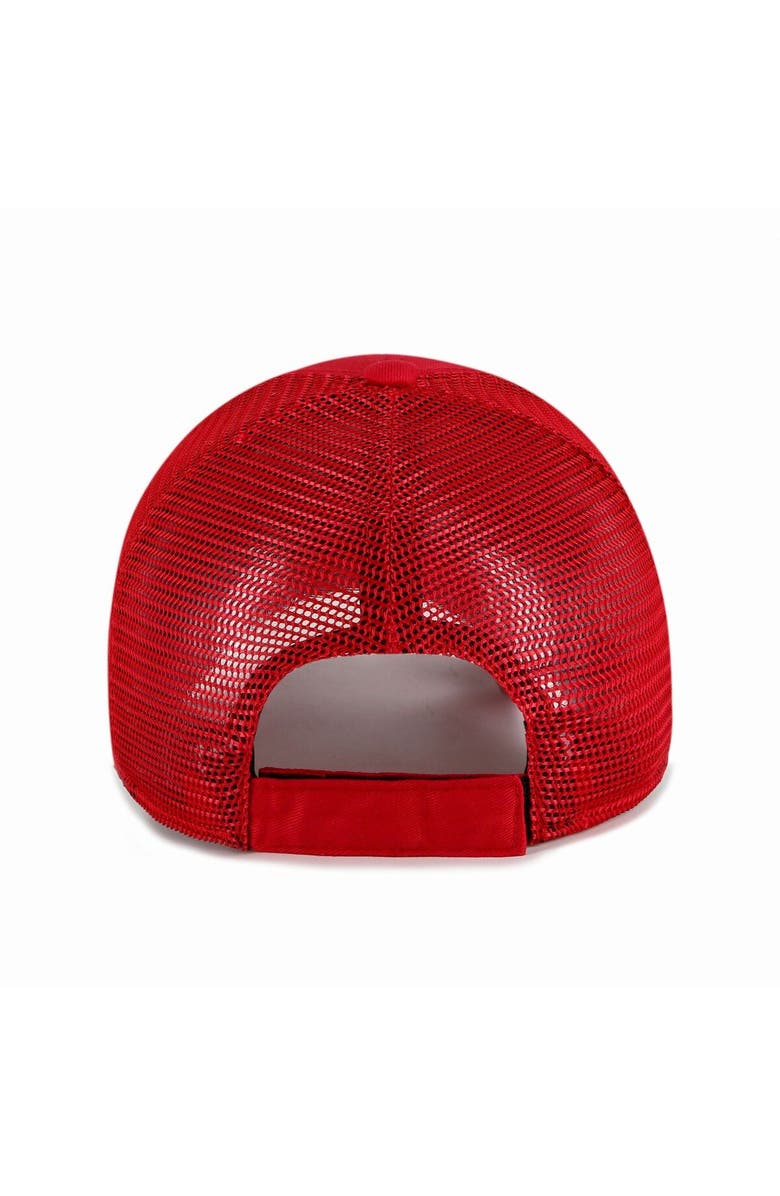 '47 Youth '47 Scarlet Ohio State Buckeyes Levee Trucker Adjustable Hat, Alternate, color,