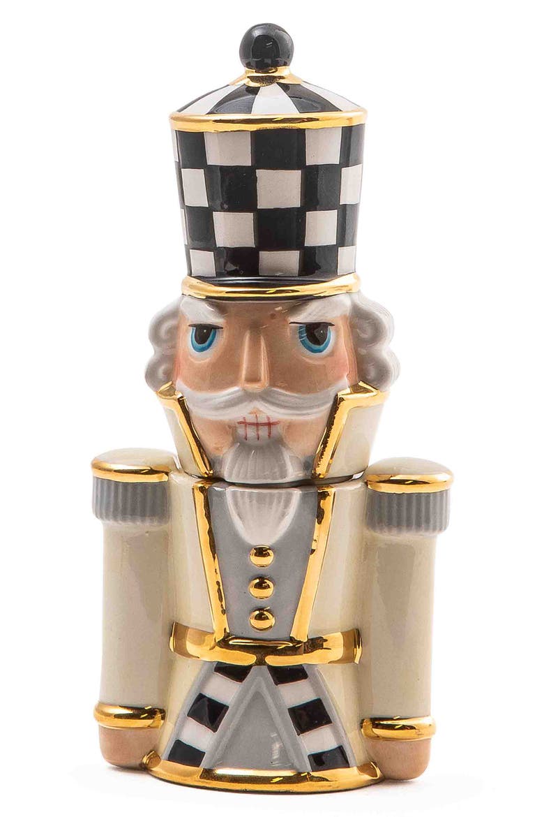 Buckingham Nutcracker Salt & Pepper Shakers, Main, color, WHITE