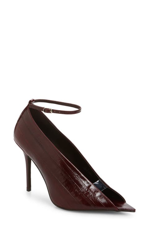 Inherit Ankle Strap Pointed Peep Toe Sandal (Women)