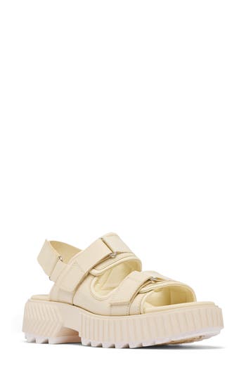 Sorel Ona Ave Multistrap Mid Sandal In White