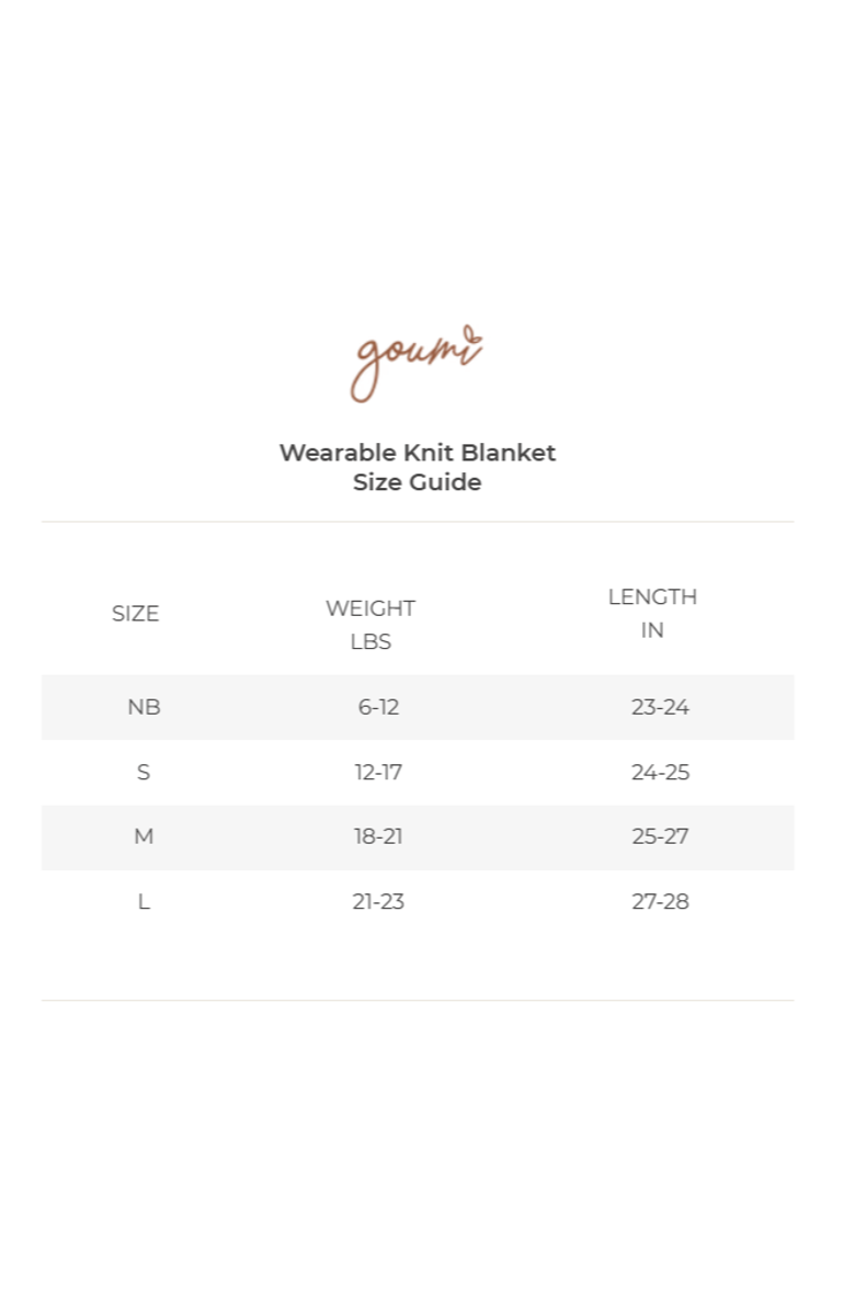 goumikids Goumi Organic Knit Wearable Baby Blanket, Alternate, color, 