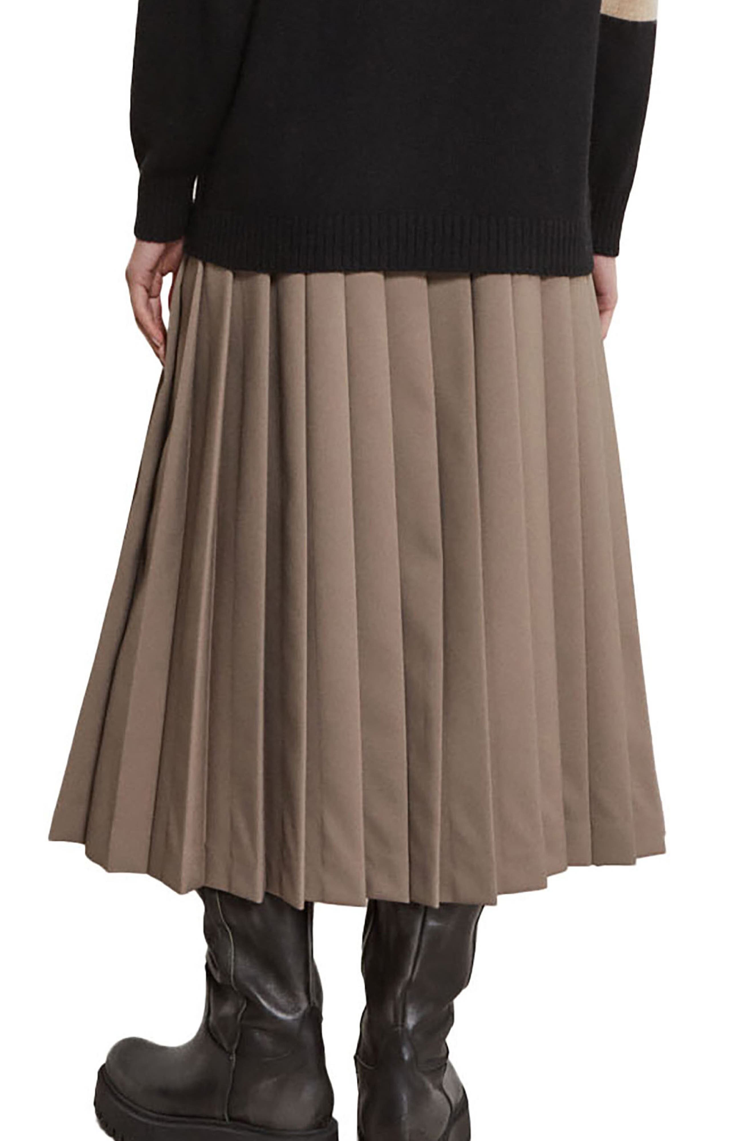Pleated Midi Skirt - image 2