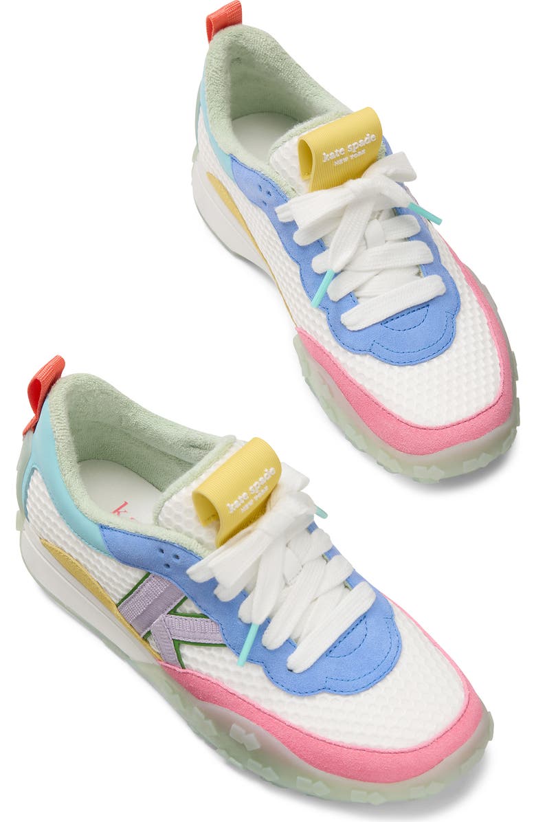 Kate Spade New York k as in kate low top sneaker, Alternate, color, Gossamer Blue Multi