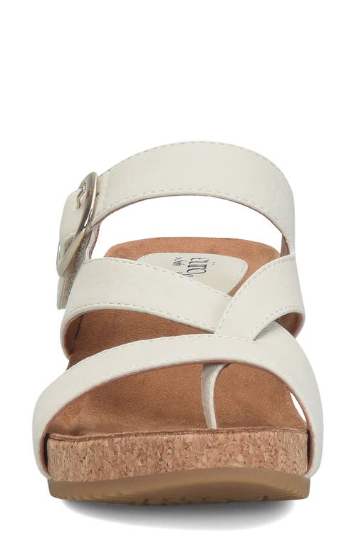 Eurosoft Emrie Platform Wedge Sandal In Beige