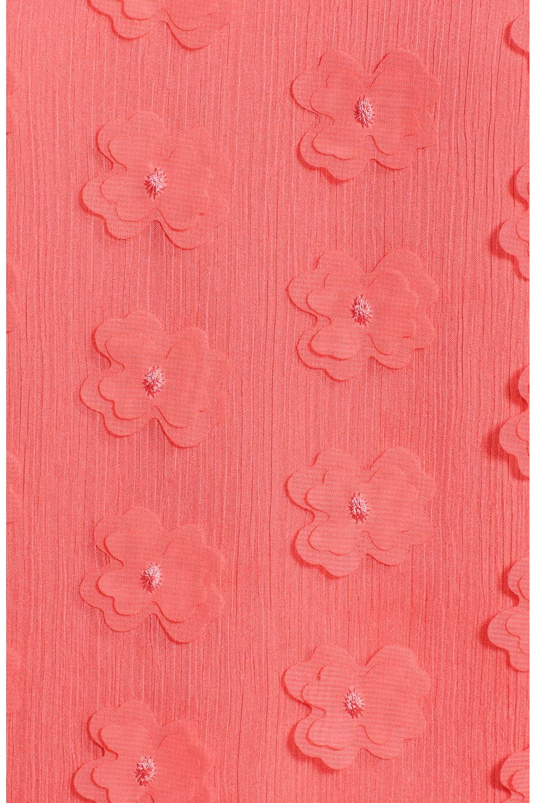 Floral Front Collared Top, Alternate, color, CORAL PEACH