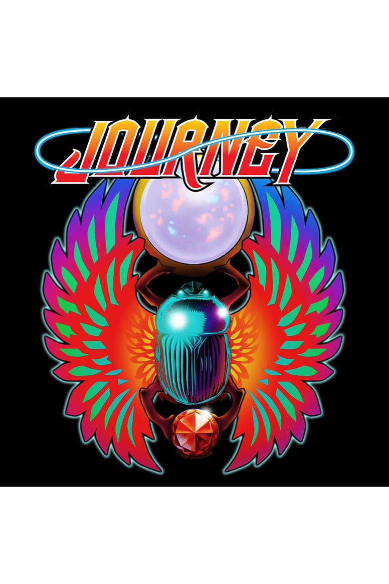 Men's Journey Classic Logo  Graphic T-Shirt, Alternate, color, Black
