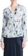 Vince Washed Lily Pleated Shirt
