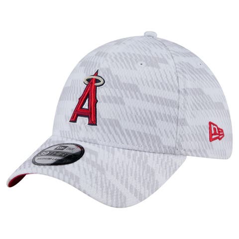 Men's New Era  White Los Angeles Angels Graded 39THIRTY Flex Hat