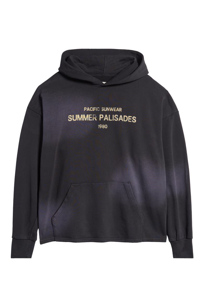 Palisades Crop Hoodie, Alternate, color, BLACK