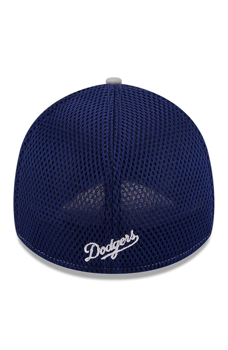 New Era Men's New Era Gray Los Angeles Dodgers Pipe 39THIRTY Flex Hat, Alternate, color,