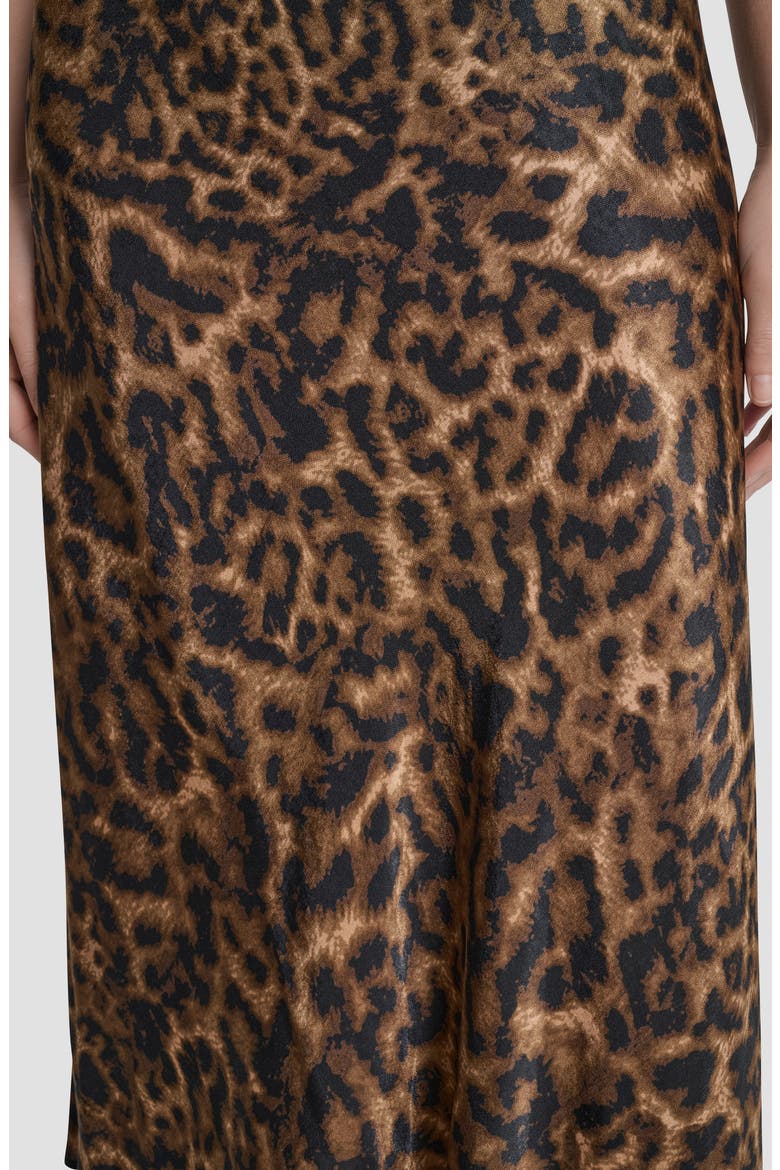 Mixed Media Print Sleeveless Midi Dress, Alternate, color, BLACK/ TRUFFLE CHEETAH