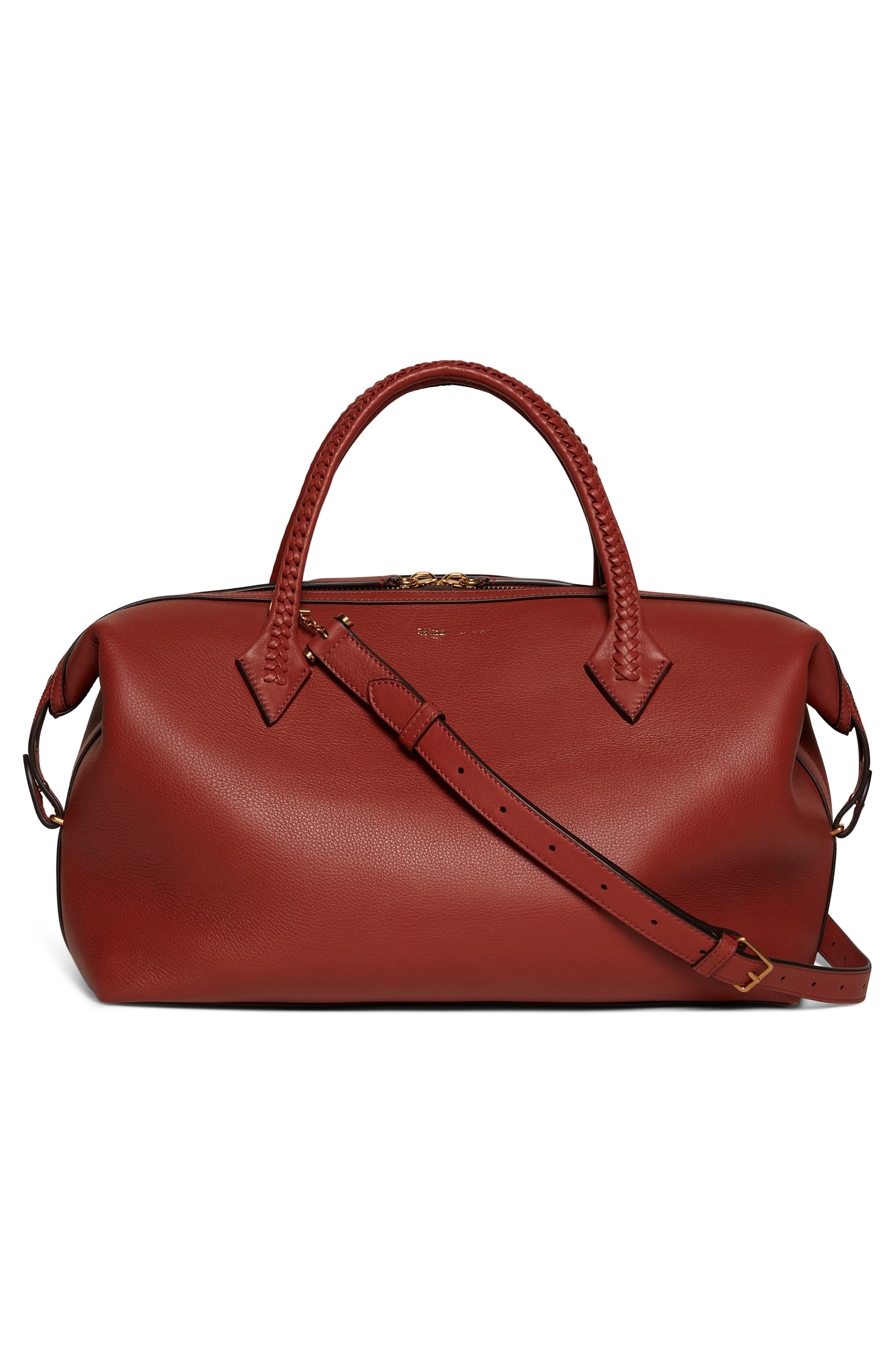 Métier London Perriand City Leather Duffel Handbag, Alternate, color, 