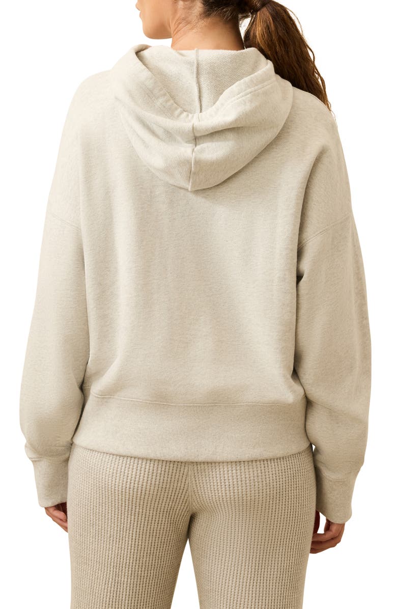 Faherty High Standard Fleece Hoodie, Alternate, color, Light Grey Heather