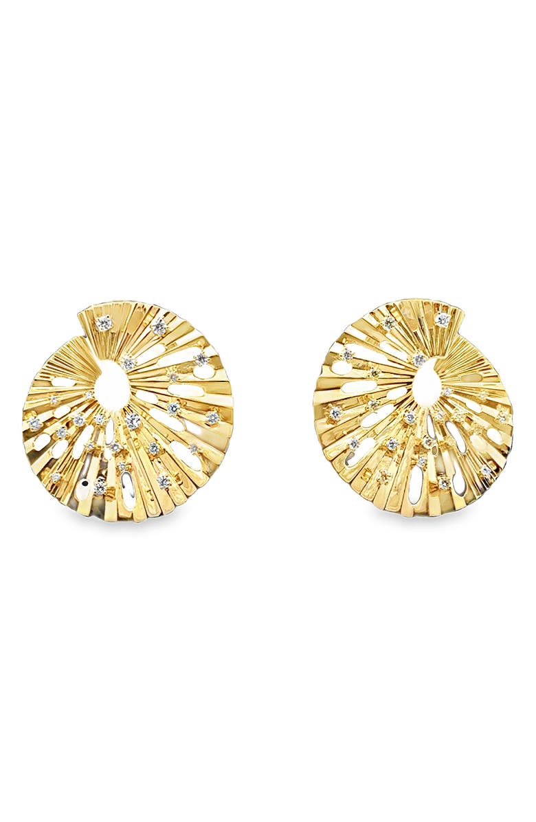 Hueb Bahia 18K Gold Diamond Earrings, Main, color, Yellow Gold