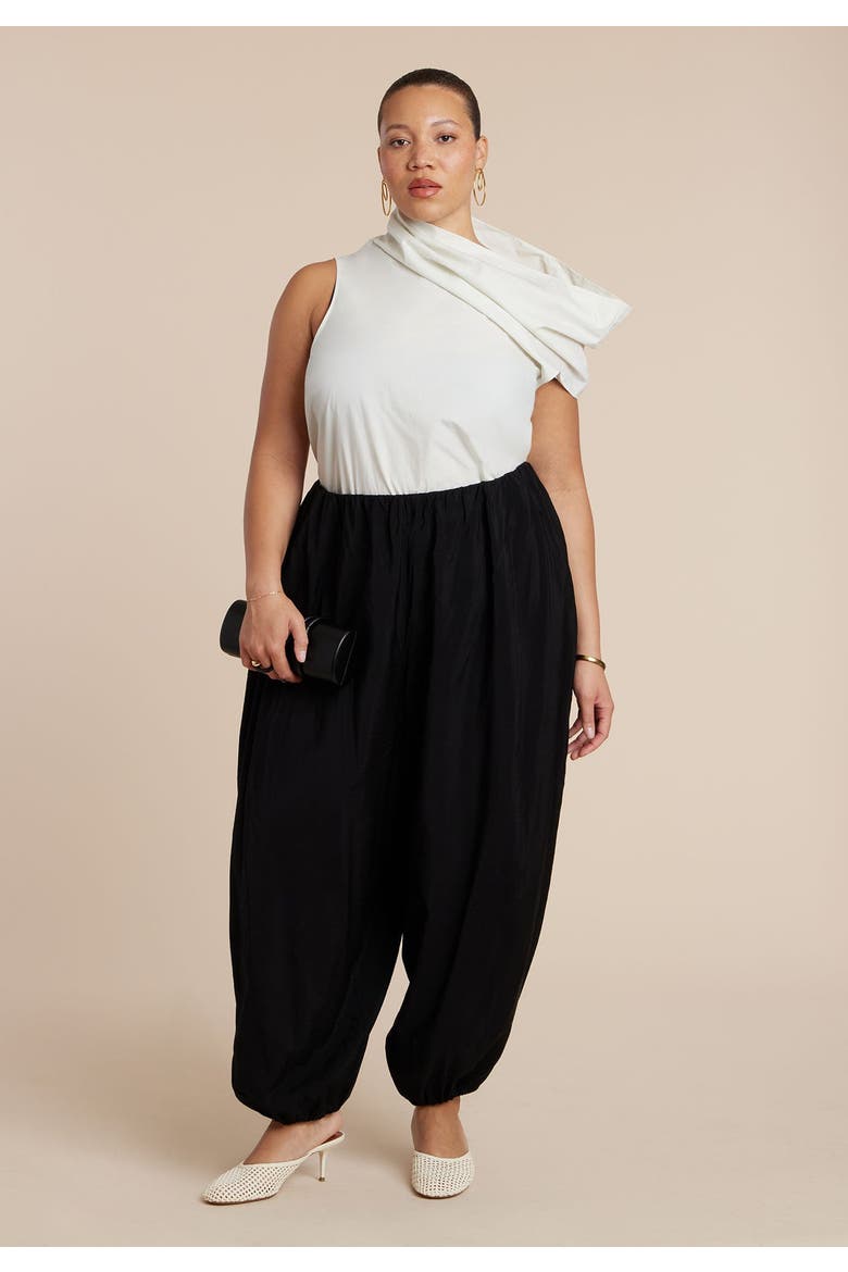 Draped Neck Sleeveless Top, Alternate, color, DEW