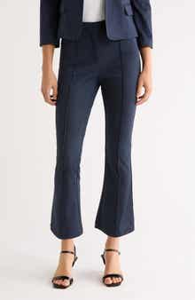 Seamed Crop Flare Pants