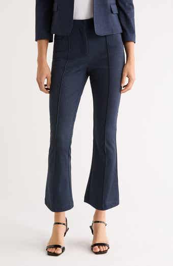 Seamed Crop Flare Pants
