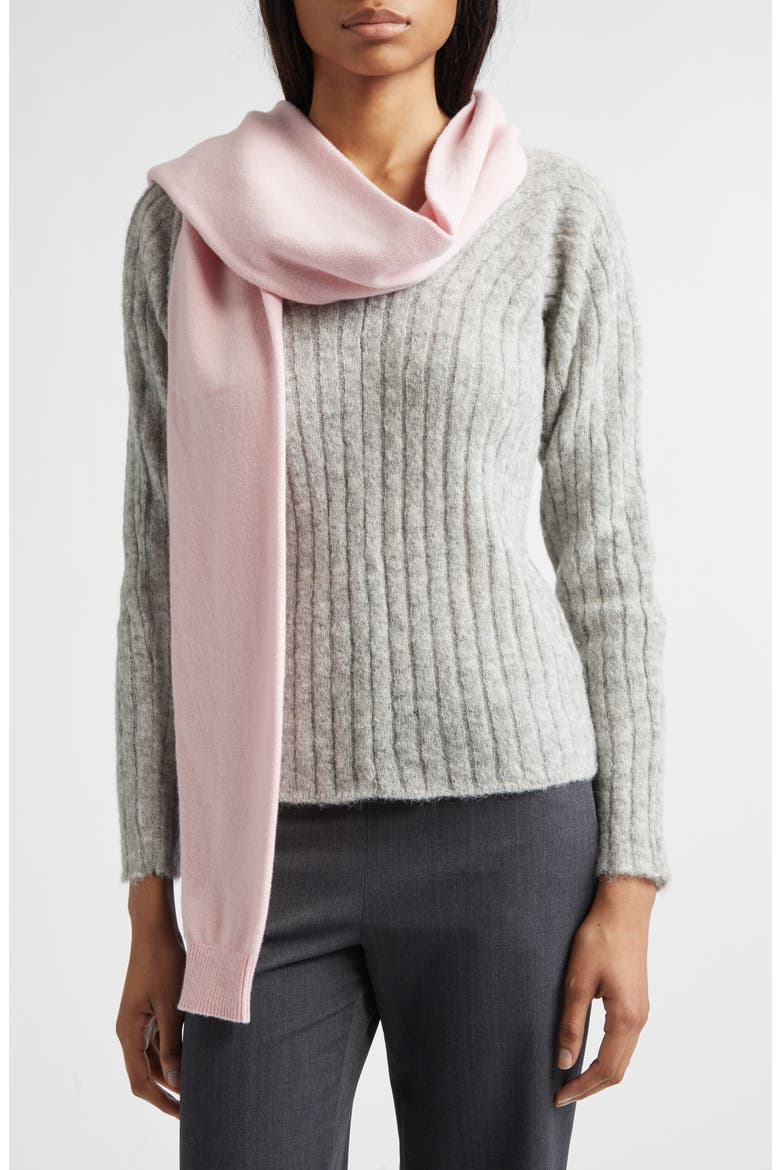 Moix Extrafine Merino Wool Scarf, Alternate, color, PINK