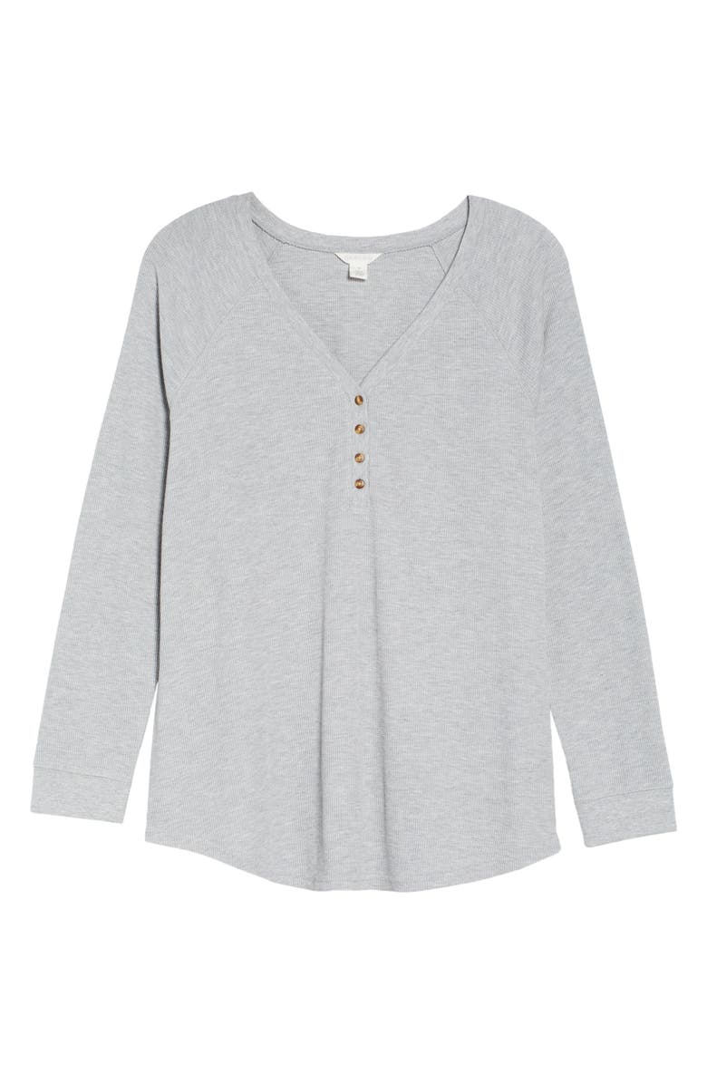 Caslon<sup>®</sup> Waffle Henley Top, Alternate, color, 