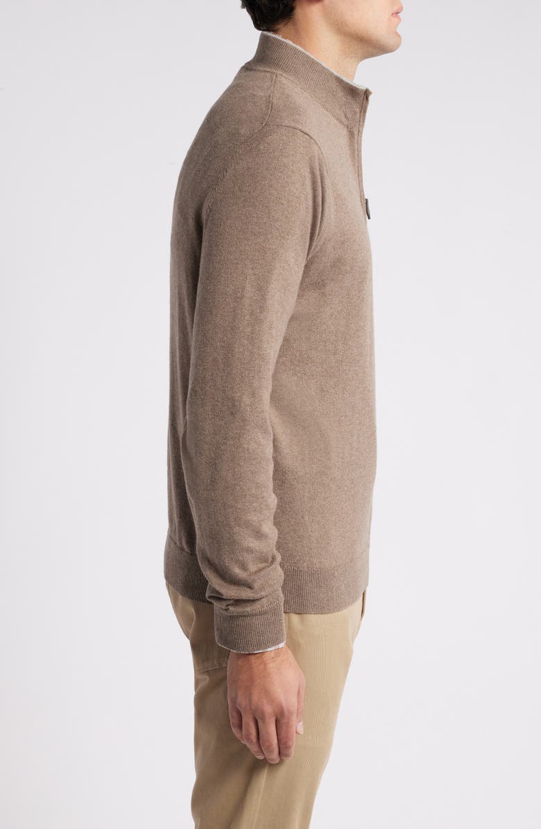 Scott Barber Cotton & Cashmere Quarter Zip Sweater, Alternate, color, 