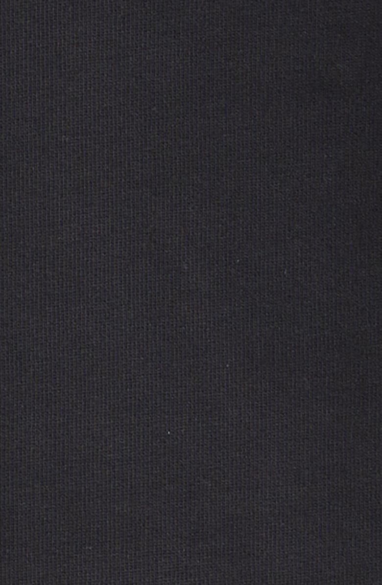 Moncler Logo Patch Fleece Sweatshirt, Alternate, color, Black