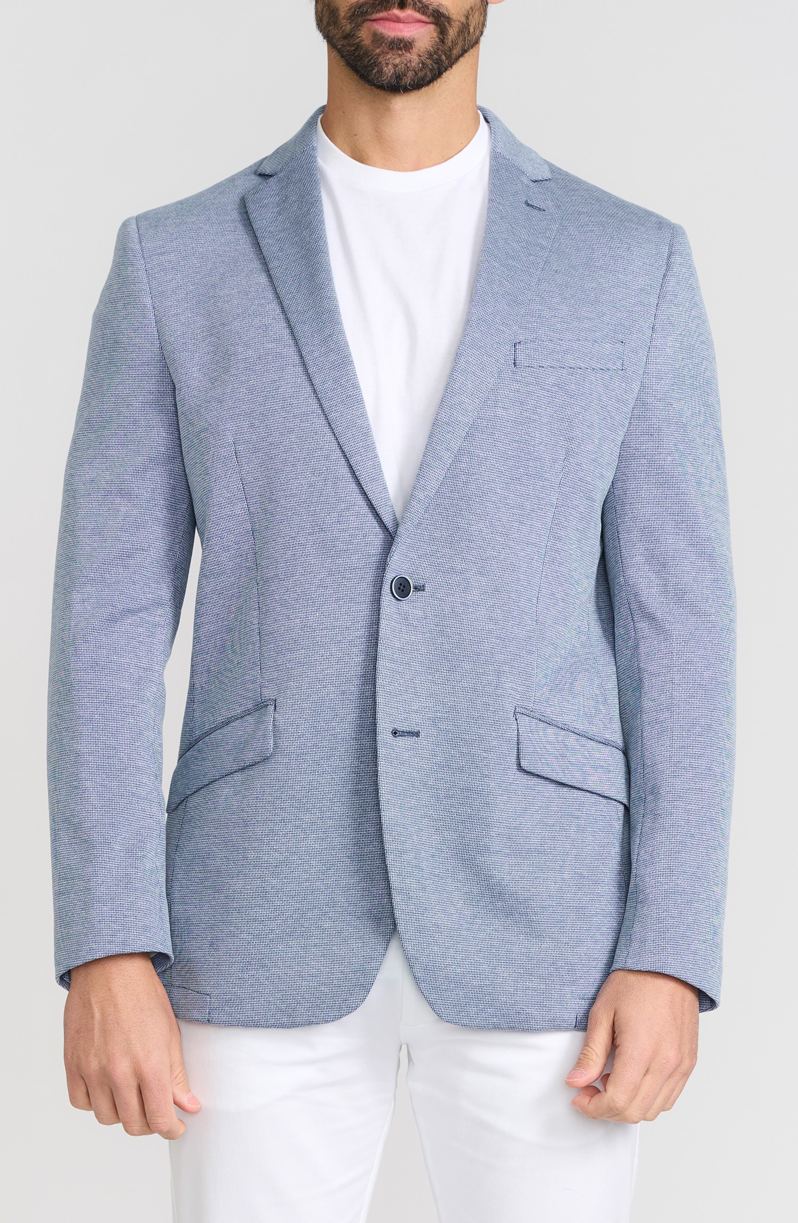SAVILE ROW CO Textured Neat Knit Sport Coat