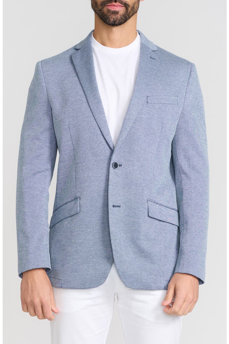 Textured Neat Knit Sport Coat, Main, color, BLUE