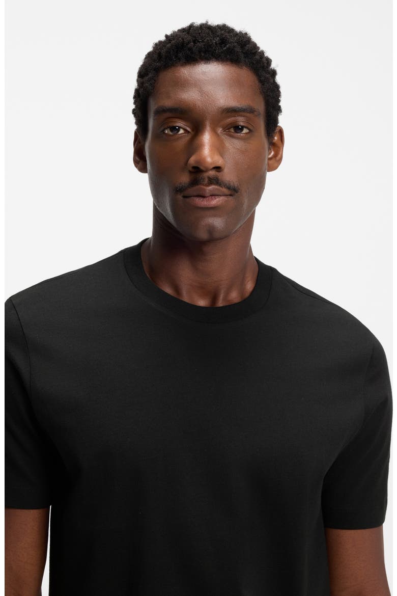 Thompson Solid Cotton T-Shirt, Alternate, color, BLACK