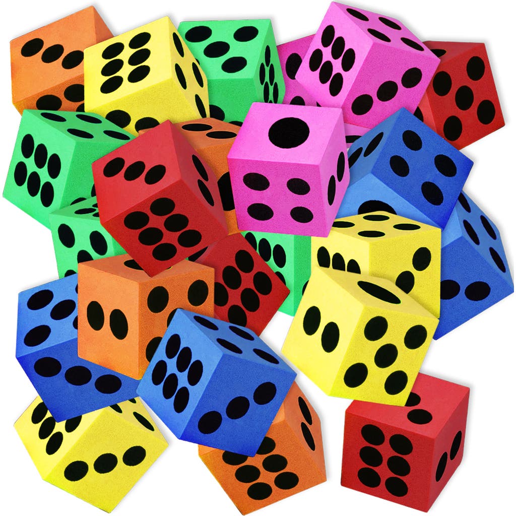 ArtCreativity Foam Dice 24 Pack 1.5 Inch Colorful 6 Sided Dice in Multicolored  product