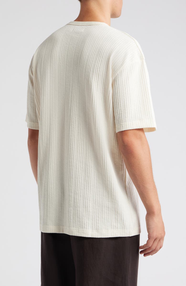 Topman Textured Stripe Cotton T-Shirt, Alternate, color, 