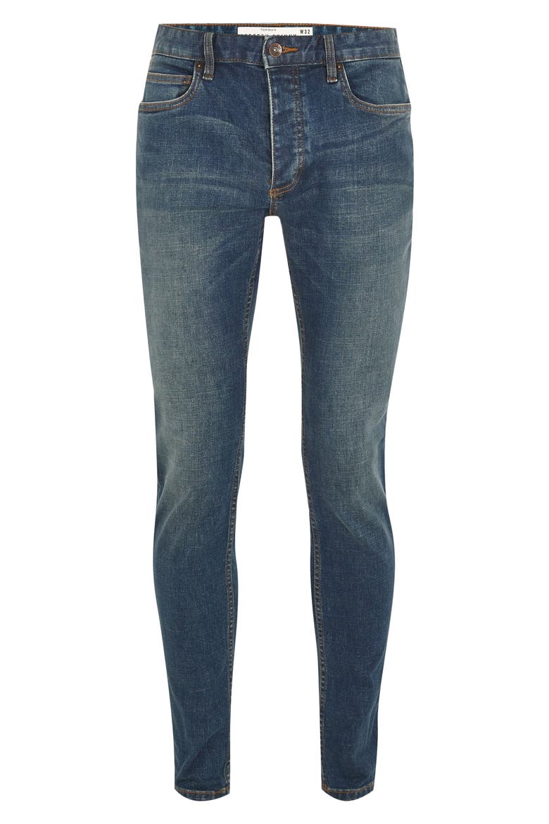 Rainier Skinny Fit Jeans, Main, color, BLUE