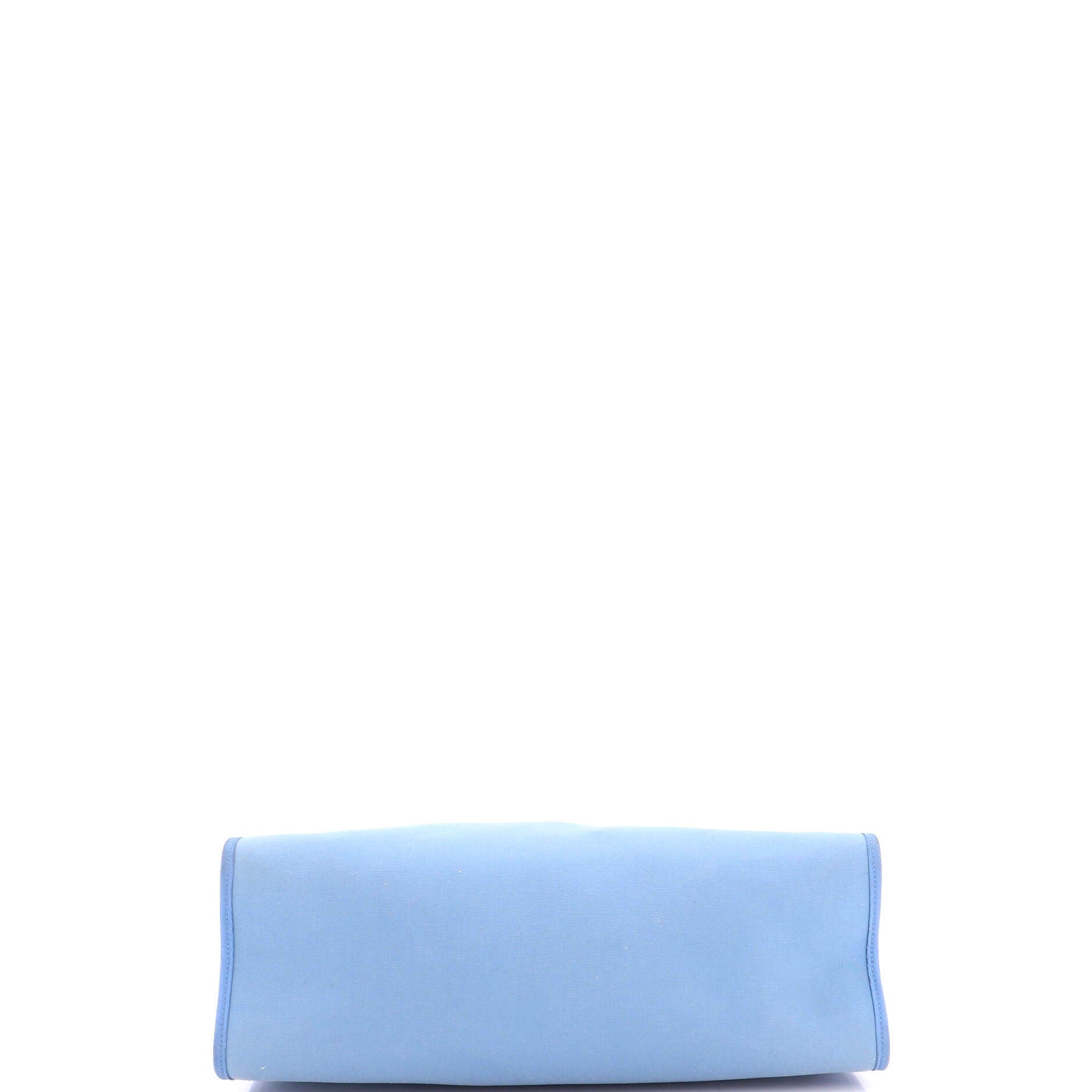 Herbag Zip Leather and Toile 39, Alternate, color, Blue