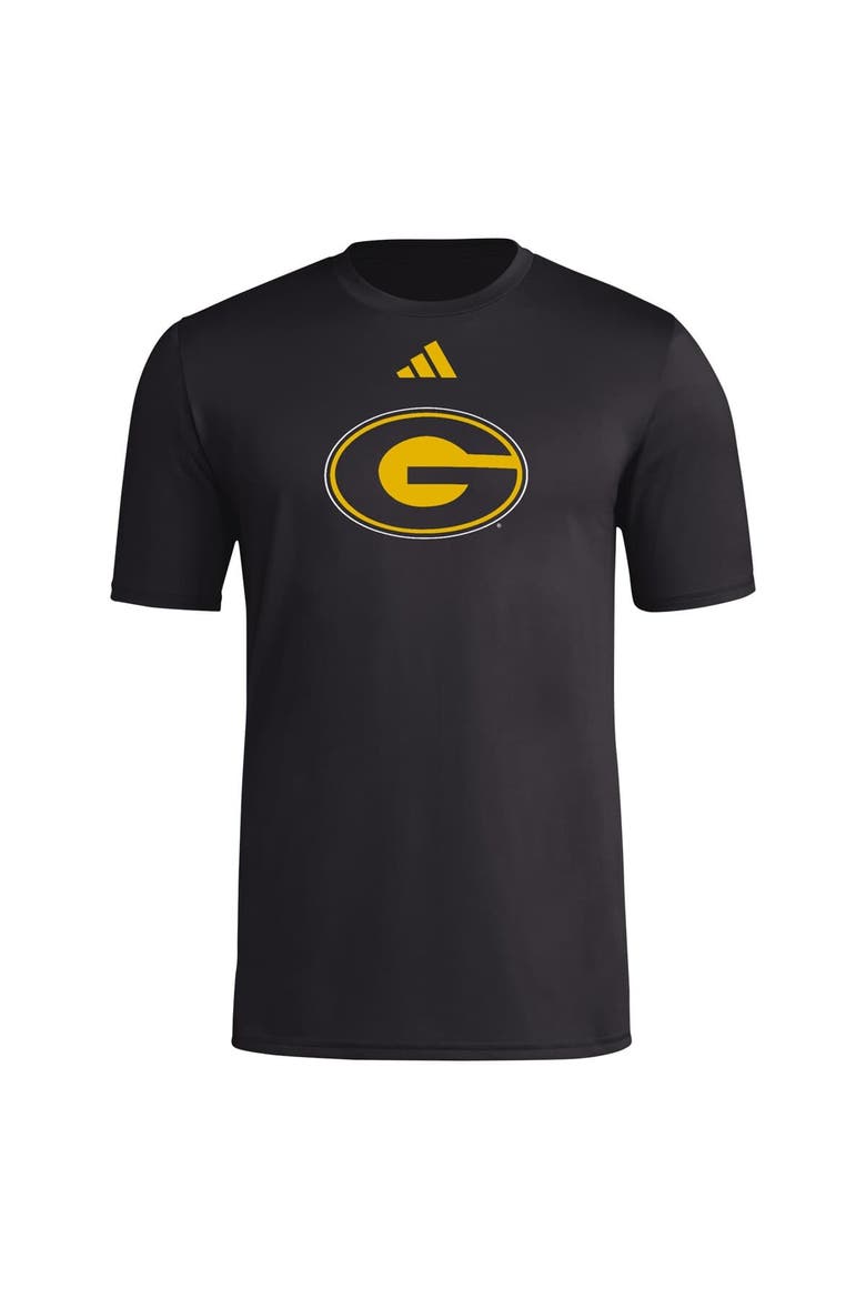 Men's adidas Black Grambling Tigers Primary Locker Logo Pre-Game AEROREADY T-Shirt, Alternate, color, Black