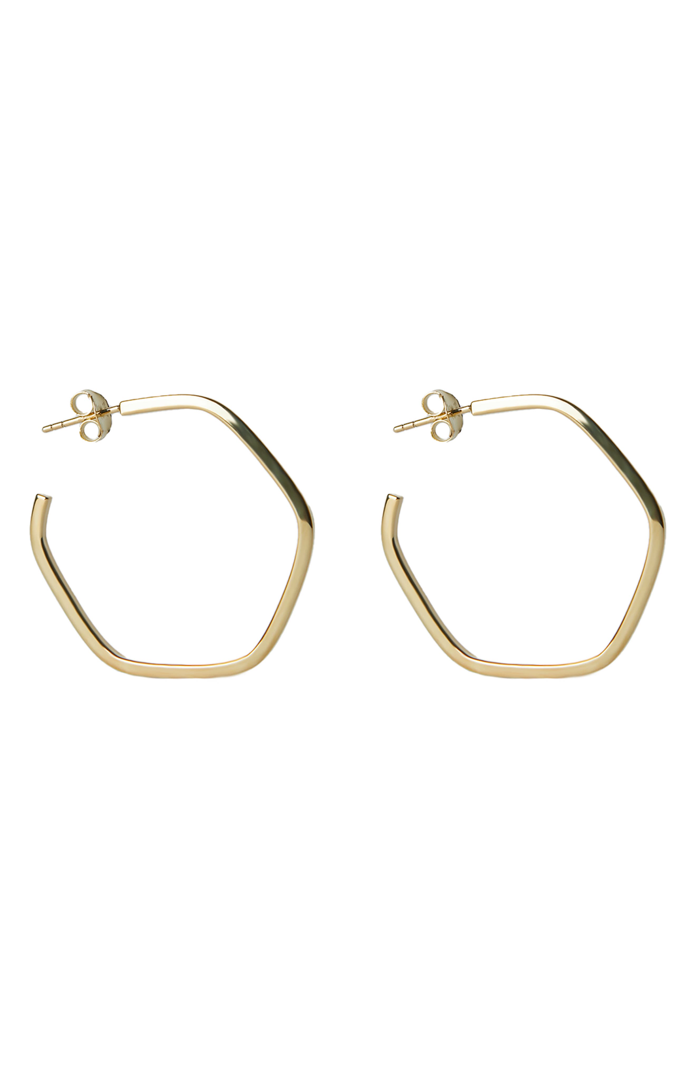 ARGENTO VIVO Hexagon Hoop Earrings