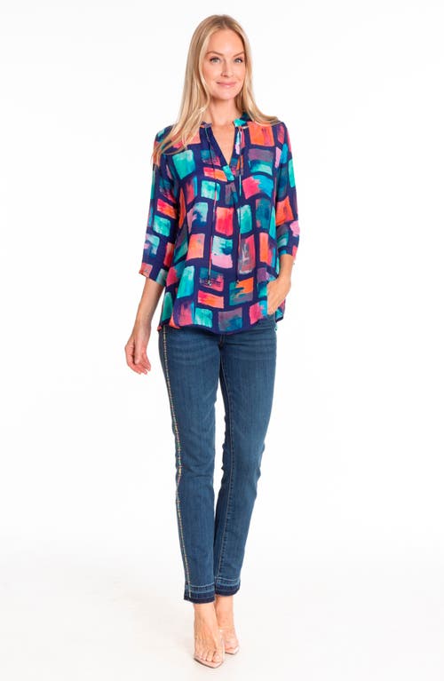 APNY APNY TIE NECK TOP 