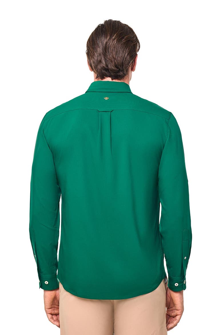 Men's Aricia Long Sleeve Shirt, UPF 50+ Sun Protection, Alternate, color, Eden Green