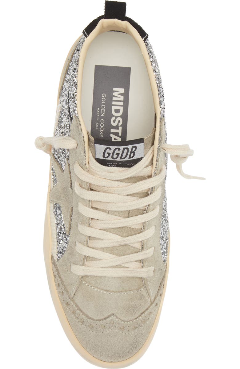 Golden Goose Mid Star Glitter Sneaker, Alternate, color,