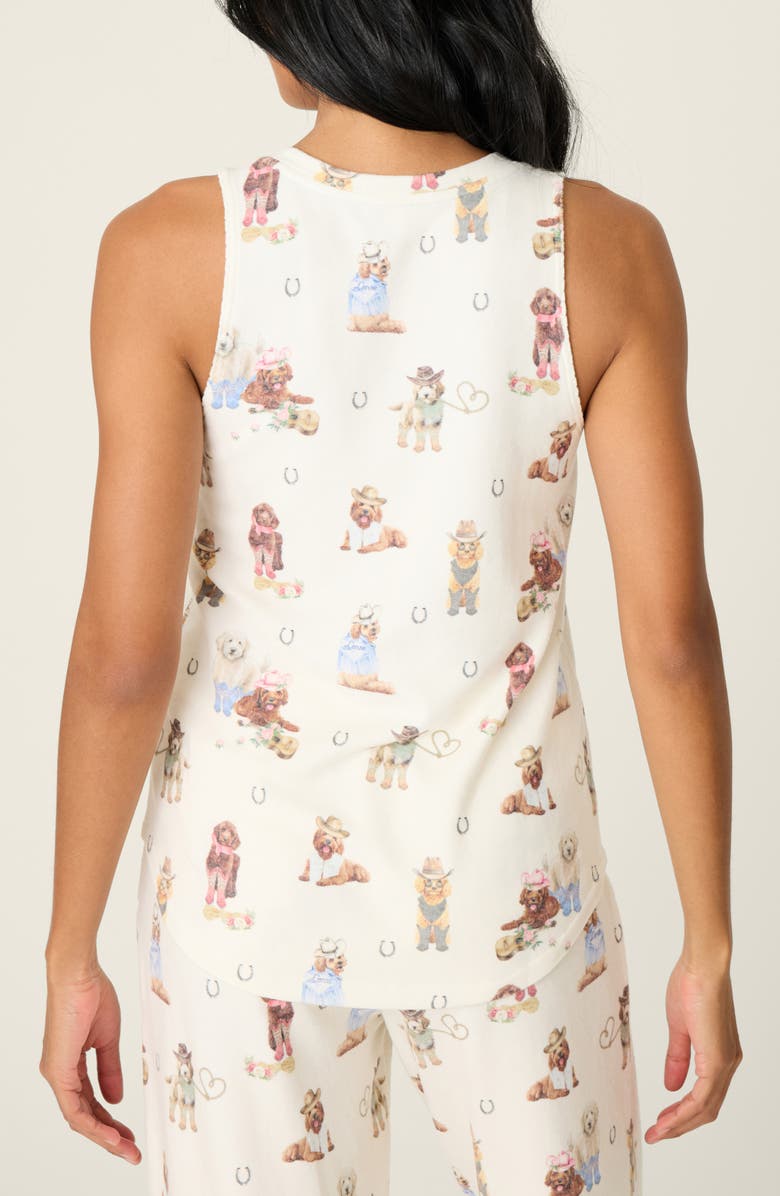 PJ Salvage Ruff on the Range Pajama Tank, Alternate, color, Natural
